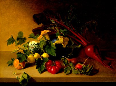 James Peale - Still Life with Vegetables - B.85.2 - Museum of Fine Arts. Free illustration for personal and commercial use.