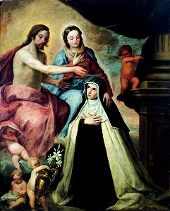 Pedro de Moya - Vision of St Maria Magdalena di Pazzi - WGA16308