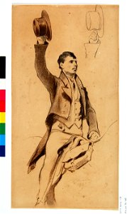 Pedro Américo - Homem a Cavalo - Estudo (5), Acervo do Museu Paulista da USP