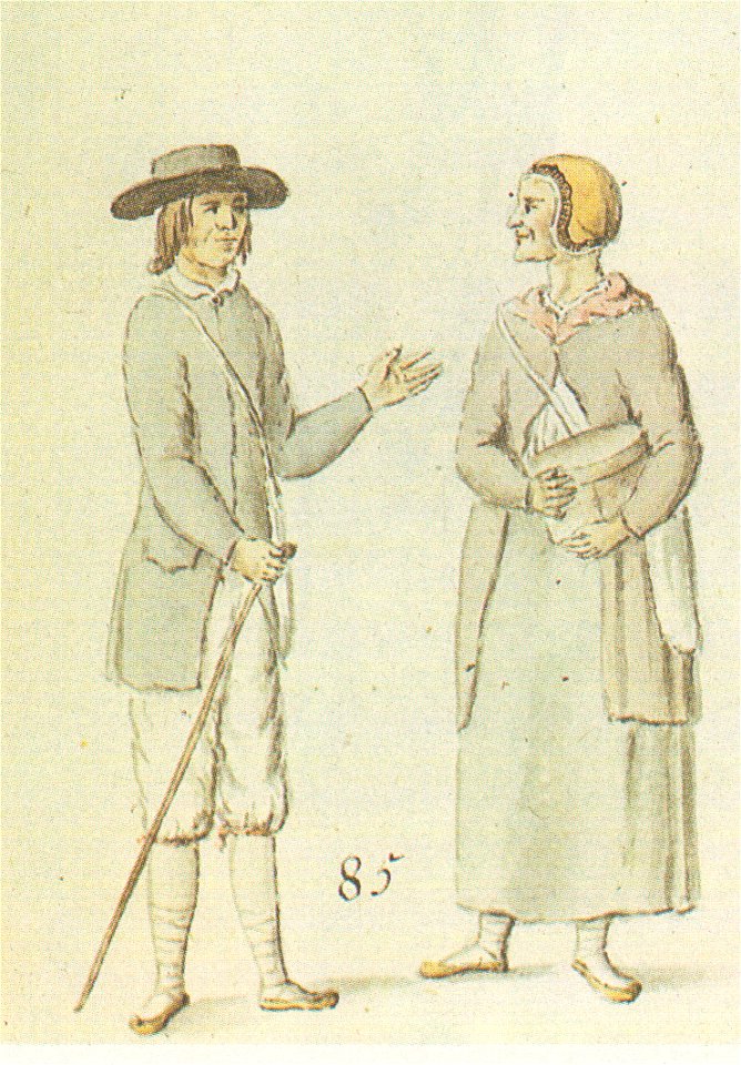 Peasant-and-a-woman-from-Bīriņi-near-Krimulda-in-summer-clothes-by-Brotze