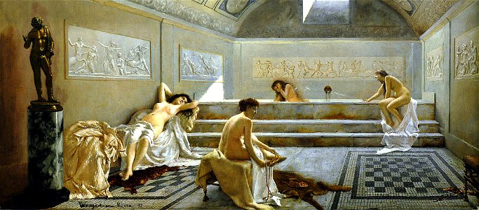 Pedro Weingärtner - Pompeianas no Frigirarium, 1897