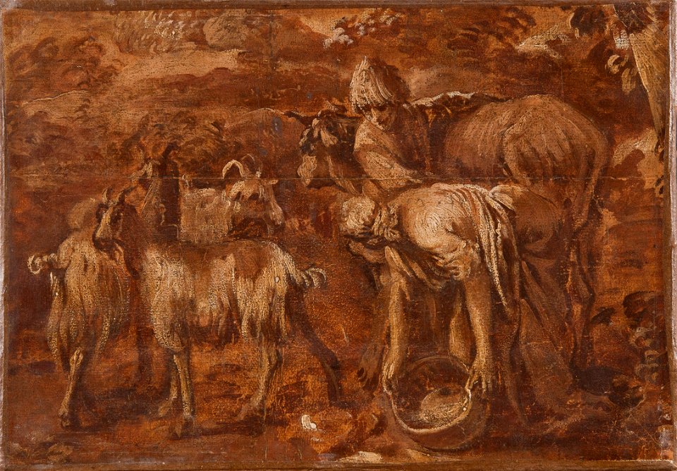 Peasants and Cattle. Study - Nationalmuseum - 18091