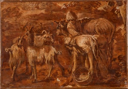 Peasants and Cattle. Study - Nationalmuseum - 18091