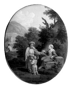 Peasants and a Mendicant Friar (Paolo Monaldi) - Nationalmuseum - 17059