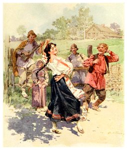 Peasant dance in Little Russia