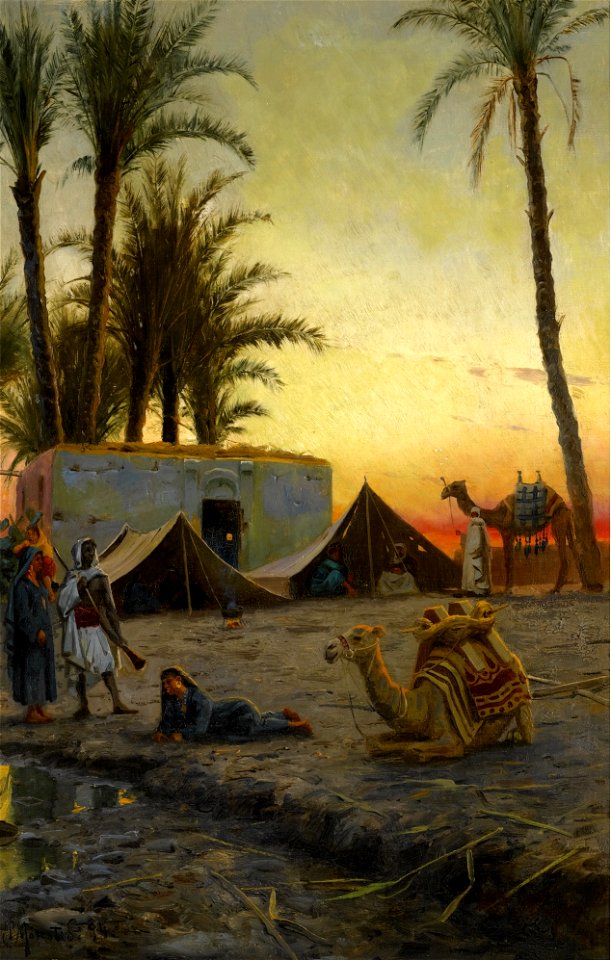 Peder Mønsted - Desert Encampment