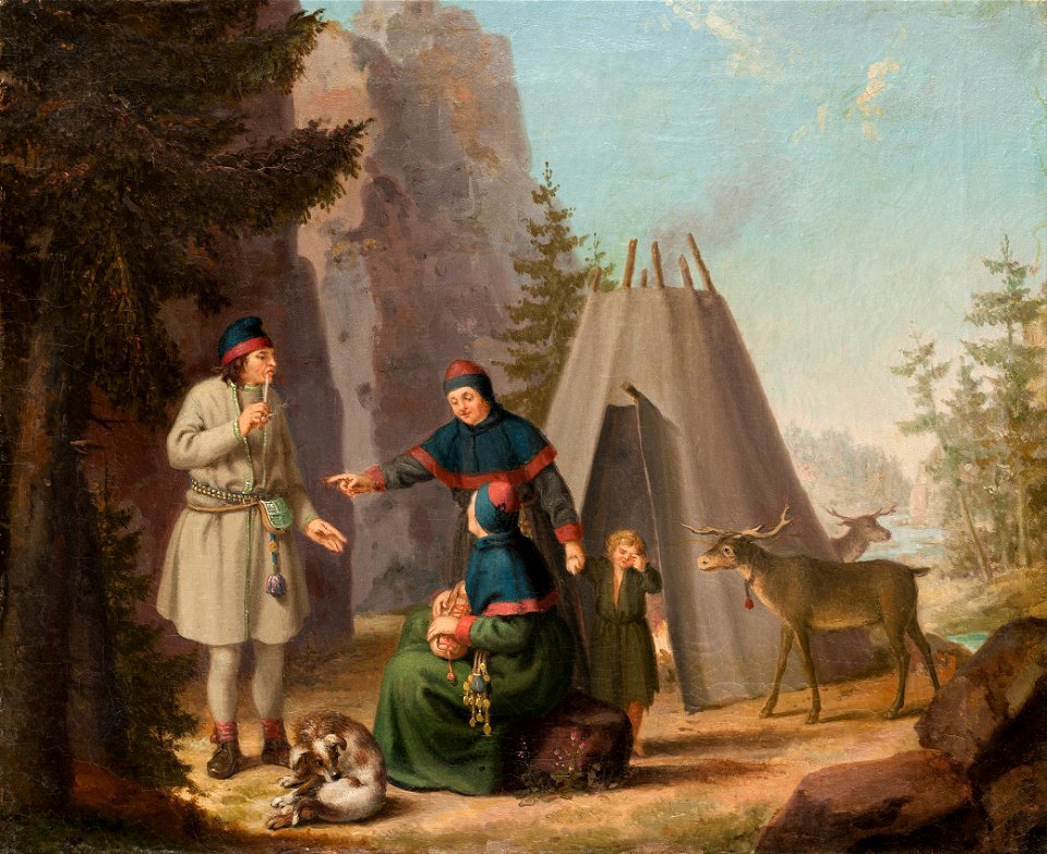 Pehr Hilleström - The Costumes of the Lapponians - Google Art Project