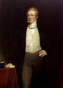 Sir Robert Peel, 2nd Bt by Henry William Pickersgill-detail