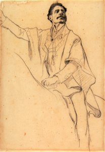 Pedro Américo - Homem a Cavalo - Estudo (1), Acervo do Museu Paulista da USP (cropped)