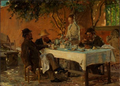 Peder Severin Krøyer - Breakfast in Sora - NG.M.01570 - National Museum of Art, Architecture and Design