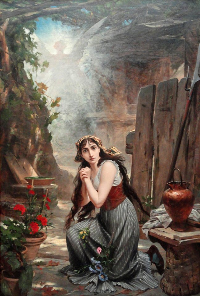 Pedro Américo - Joana d'Arc ouve pela primeira vez a voz etc - 1884