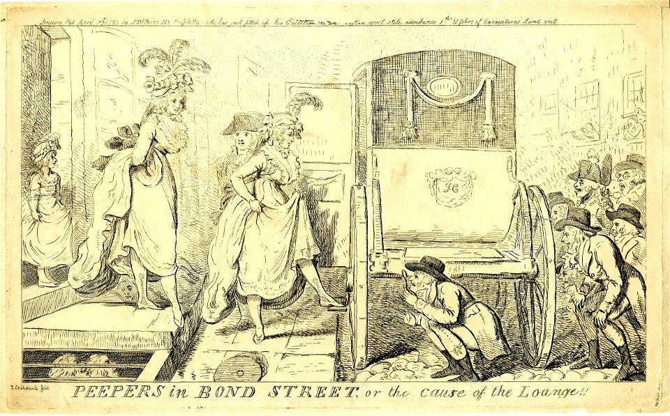 Peepers in Bond Street, or the cause of the lounge (BM 1867,0713.400)