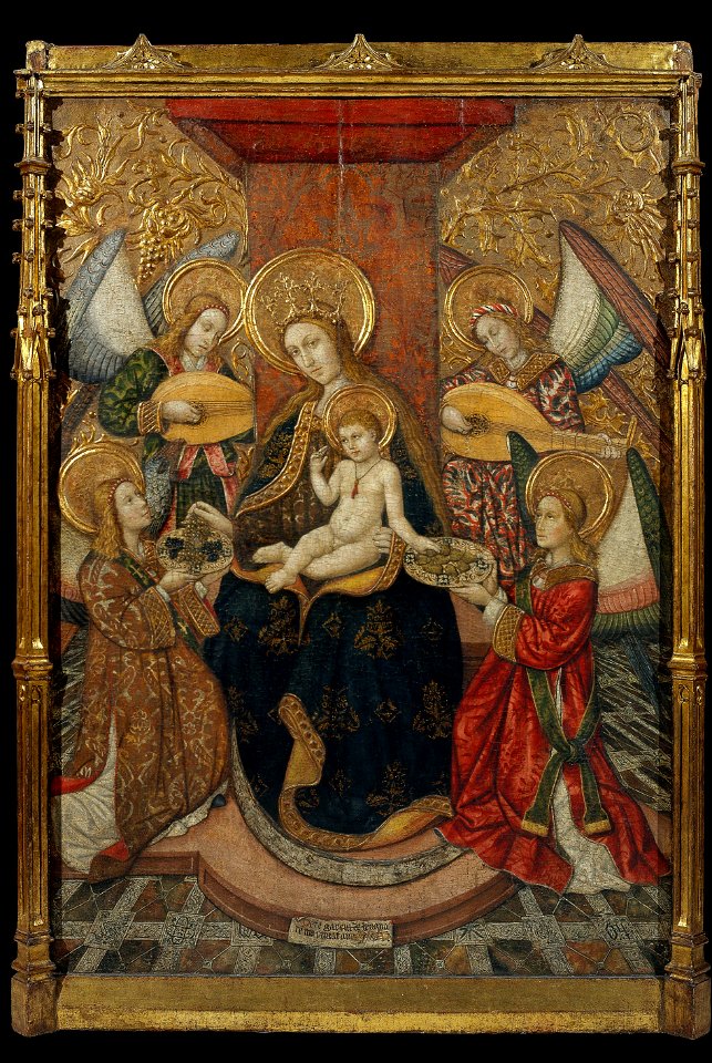 Pedro García de Benabarre - Virgin and Angels - Google Art Project