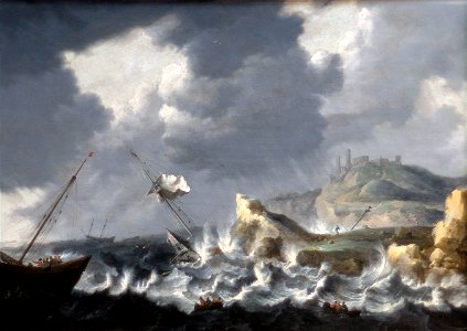 PEETERS Bonaventura 1640c Navires dans la tempête
