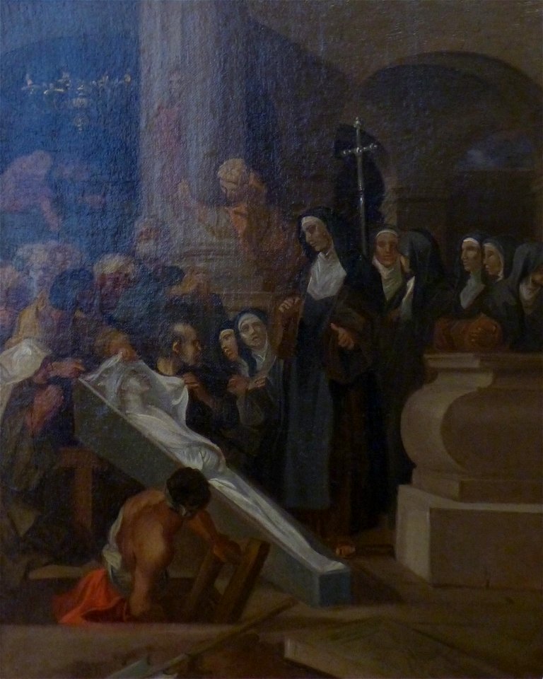 PeinturesMuséeFabre133 Sébatien Bourdon Invention du corps d'une Sainte