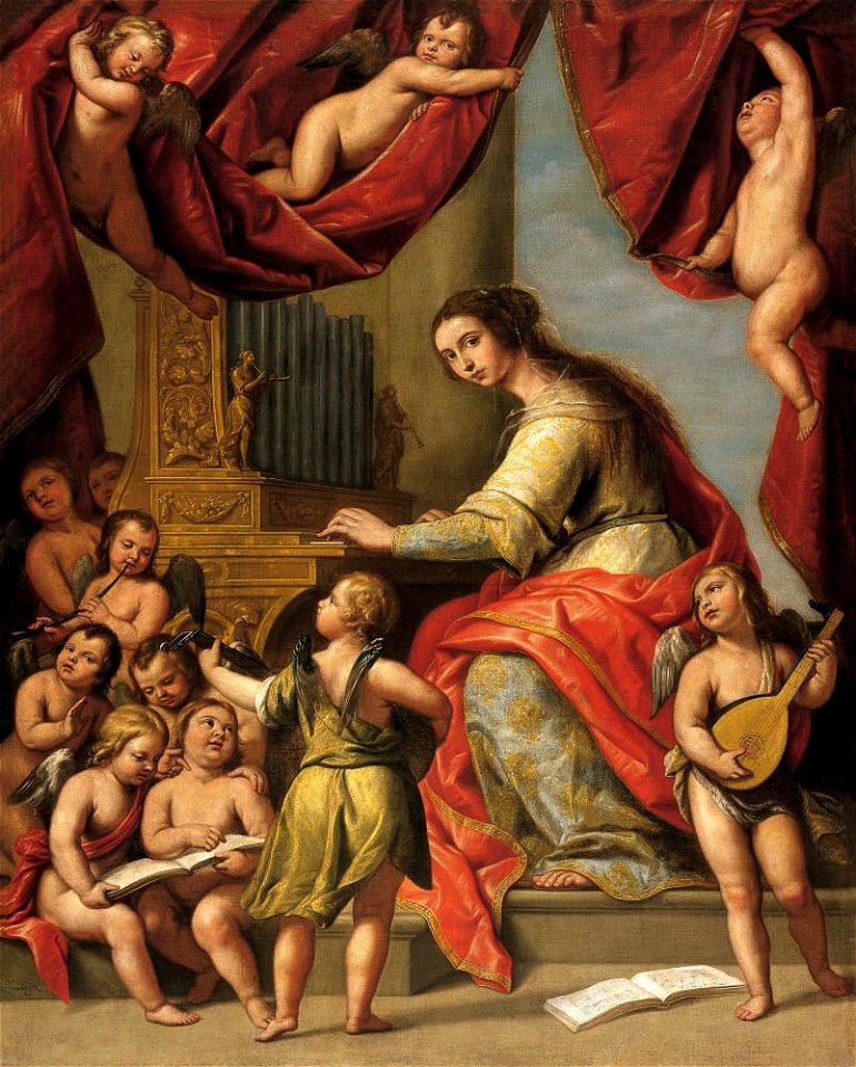 Pedro Núñez del Valle - Saint Cecilia - LA1501 - Hispanic Society of America