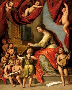 Pedro Núñez del Valle - Saint Cecilia - LA1501 - Hispanic Society of America