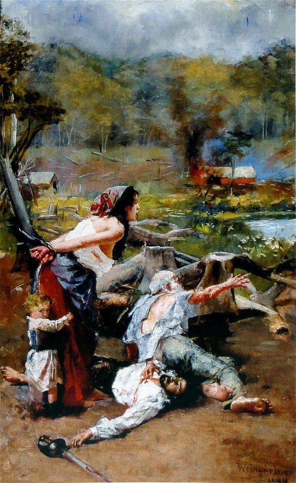 Pedro Weingärtner - Cena de guerra - 1894