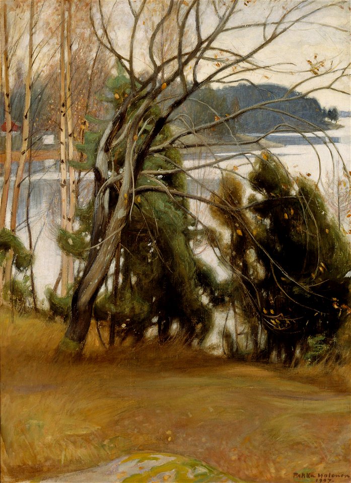 Pekka Halonen - Sallow in Autumn - A III 2628 - Finnish National Gallery