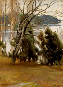 Pekka Halonen - Sallow in Autumn - A III 2628 - Finnish National Gallery