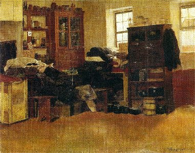 Pedro Weingärtner - Estudo de interior