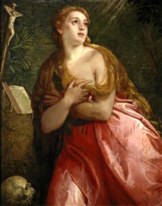 Penitent Magdalene (Veronese). Free illustration for personal and commercial use.