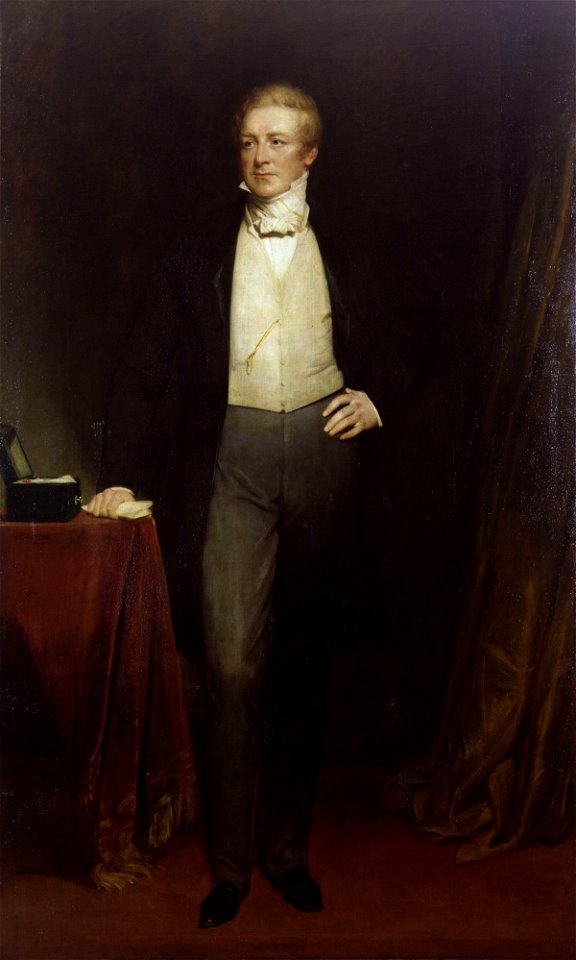 Sir Robert Peel, 2nd Bt by Henry William Pickersgill