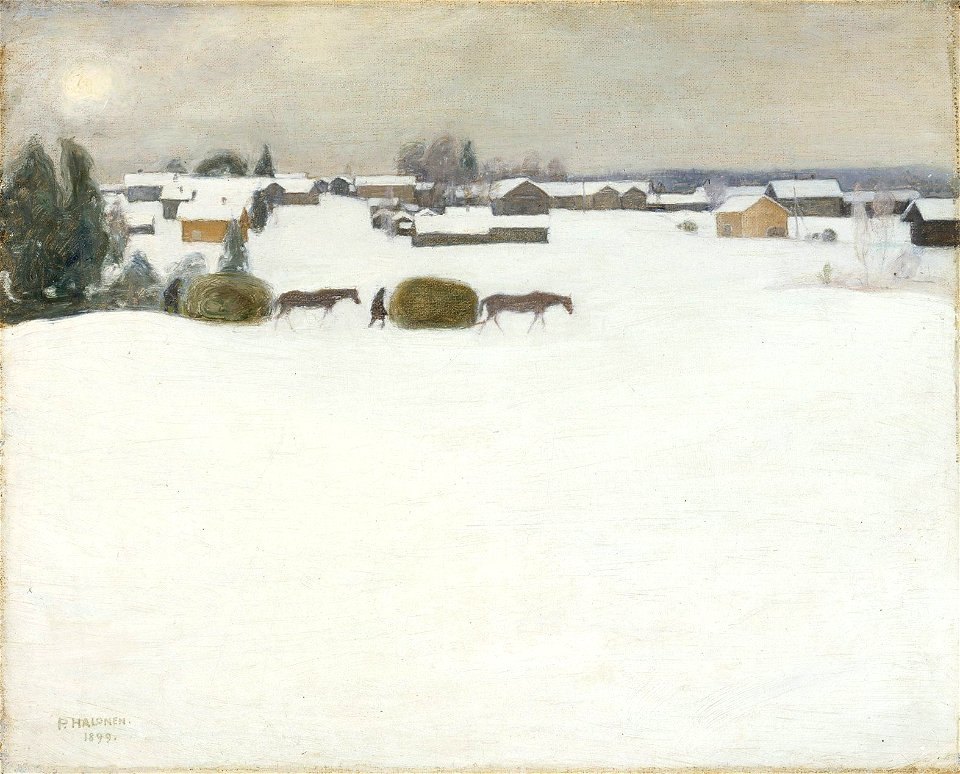 Pekka Halonen - Load of Hay - A-1995-2 - Finnish National Gallery