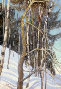 Pekka Halonen - Day in March - A III 2693 - Finnish National Gallery