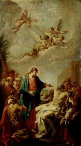 Pellegrini - Christus heilt den Gichtbrüchigen
