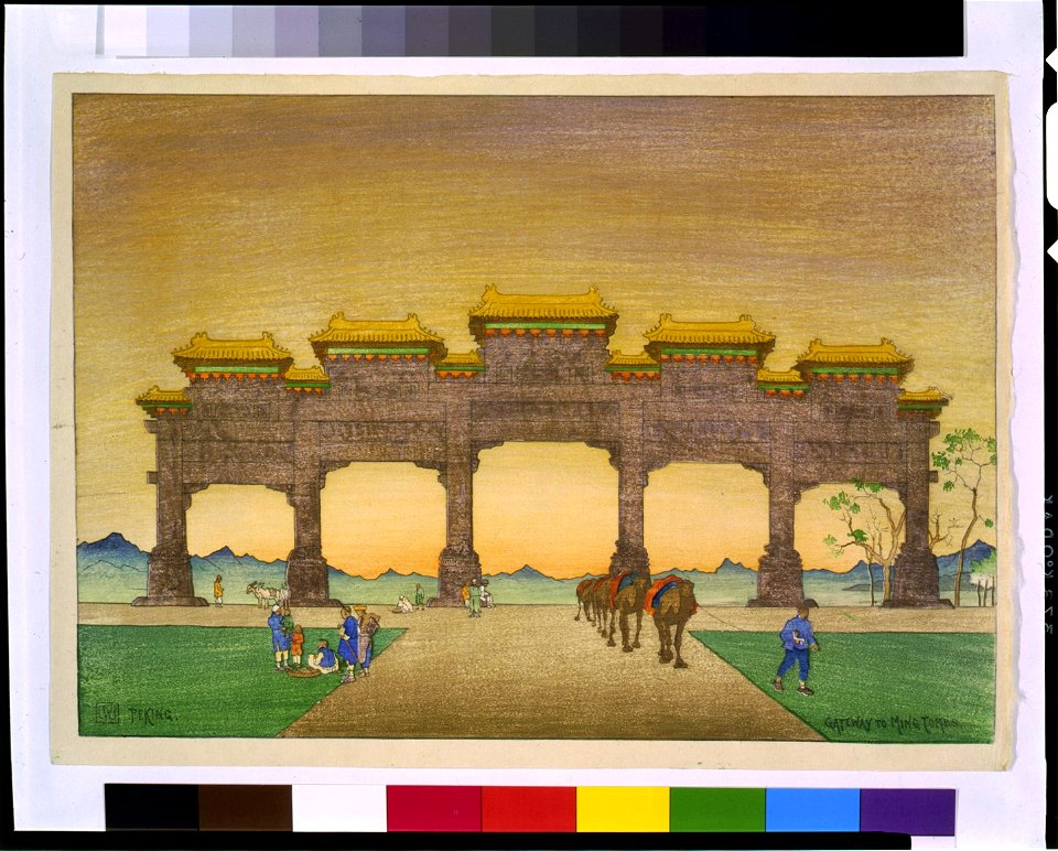 Peking, gateway to Ming tombs - CWB. LCCN92512973