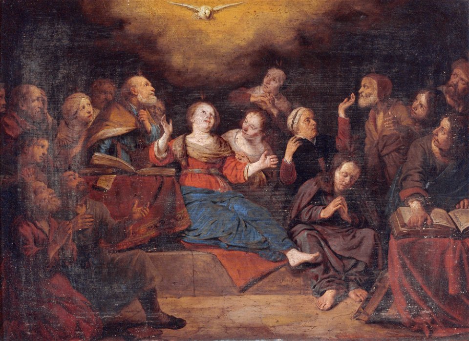 Pentecost, by Salomon de Bray (1597-1664)