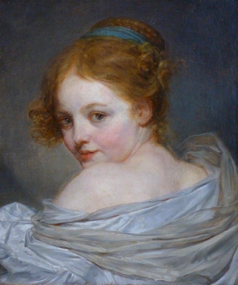 PeinturesMuséeFabre163 Greuze jeune fille de dos