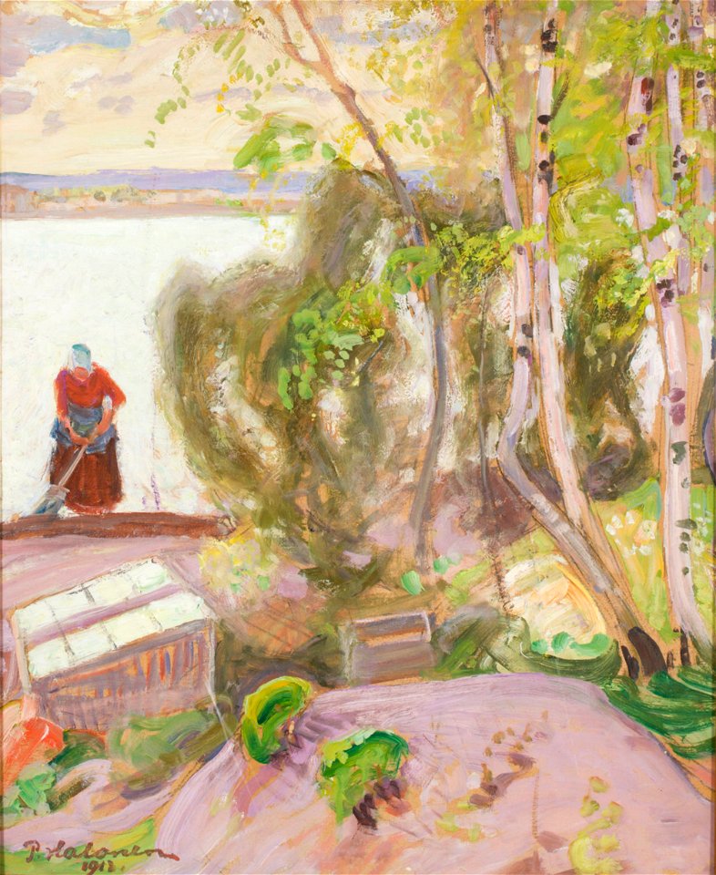 Pekka Halonen - From the Garden - A III 2697 - Finnish National Gallery