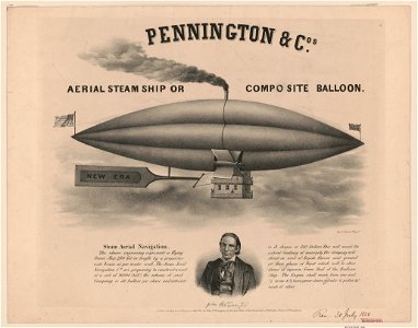 Pennington & Cos. aerial steam ship or composite ballon - lith. of P.S. Duval, Philada. LCCN2003655759