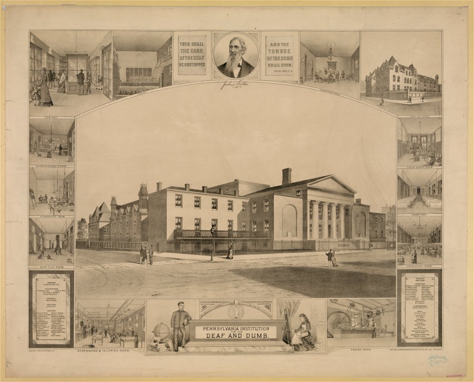 Pennsylvania Institution for the Deaf and Dumb - artist, James S. Reider, assisted by his teacher. LCCN98510849