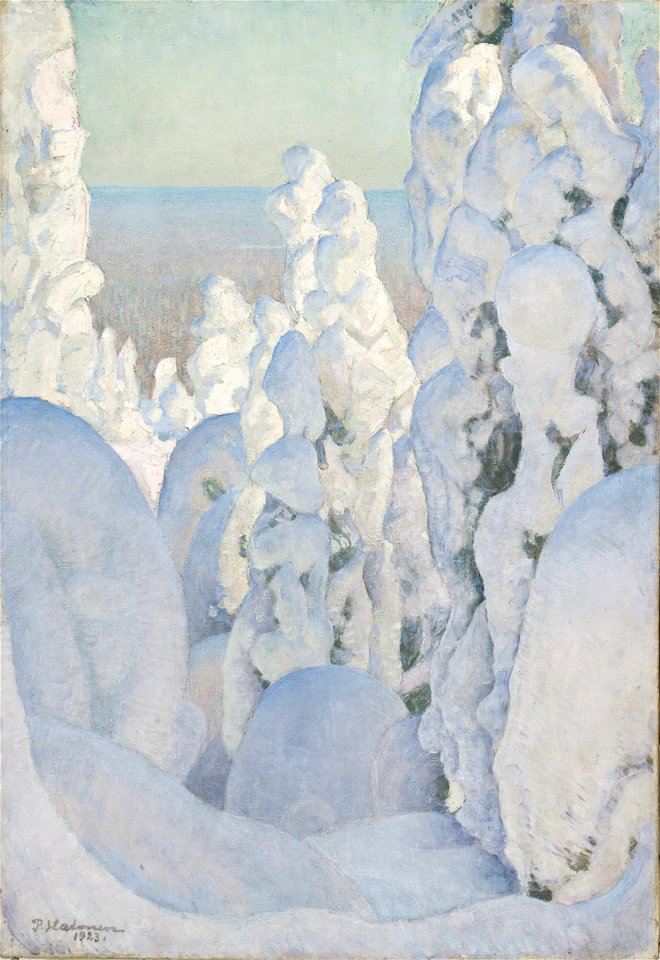 Pekka Halonen -Talvimaisema Kinahmista (1923)
