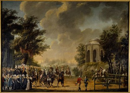 Pehr Hilleström d.ä. - Karusell vid Drottningholm 1778, ”Dianas fest” - NMDrh 545 - Nationalmuseum