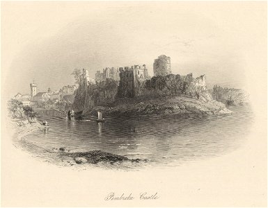 Pembroke Castle. Free illustration for personal and commercial use.