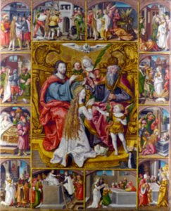 PeinturesMuséeFabre122 Couronnement de la Vierge par la Ste Trinité