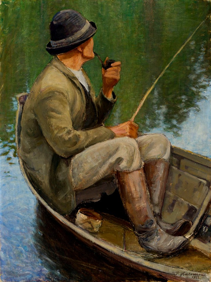 Pekka Halonen - Man Fishing - A IV 3699 - Finnish National Gallery