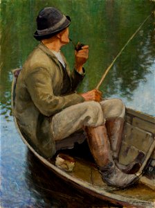 Pekka Halonen - Man Fishing - A IV 3699 - Finnish National Gallery