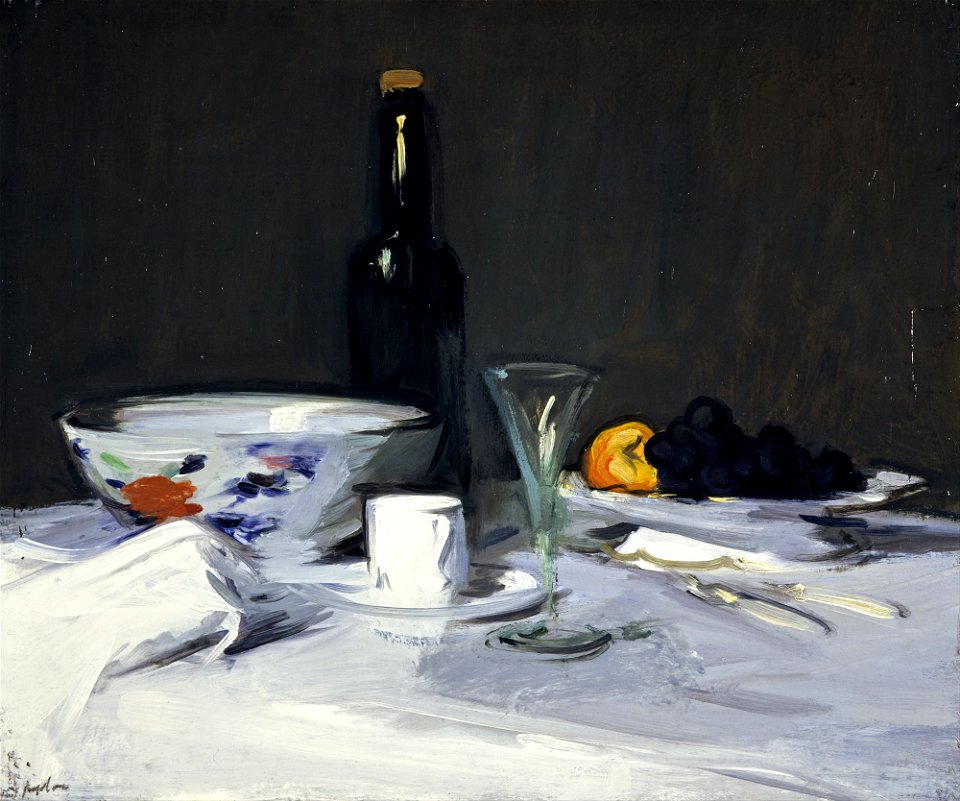 Samuel John Peploe - The Black Bottle - Google Art Project