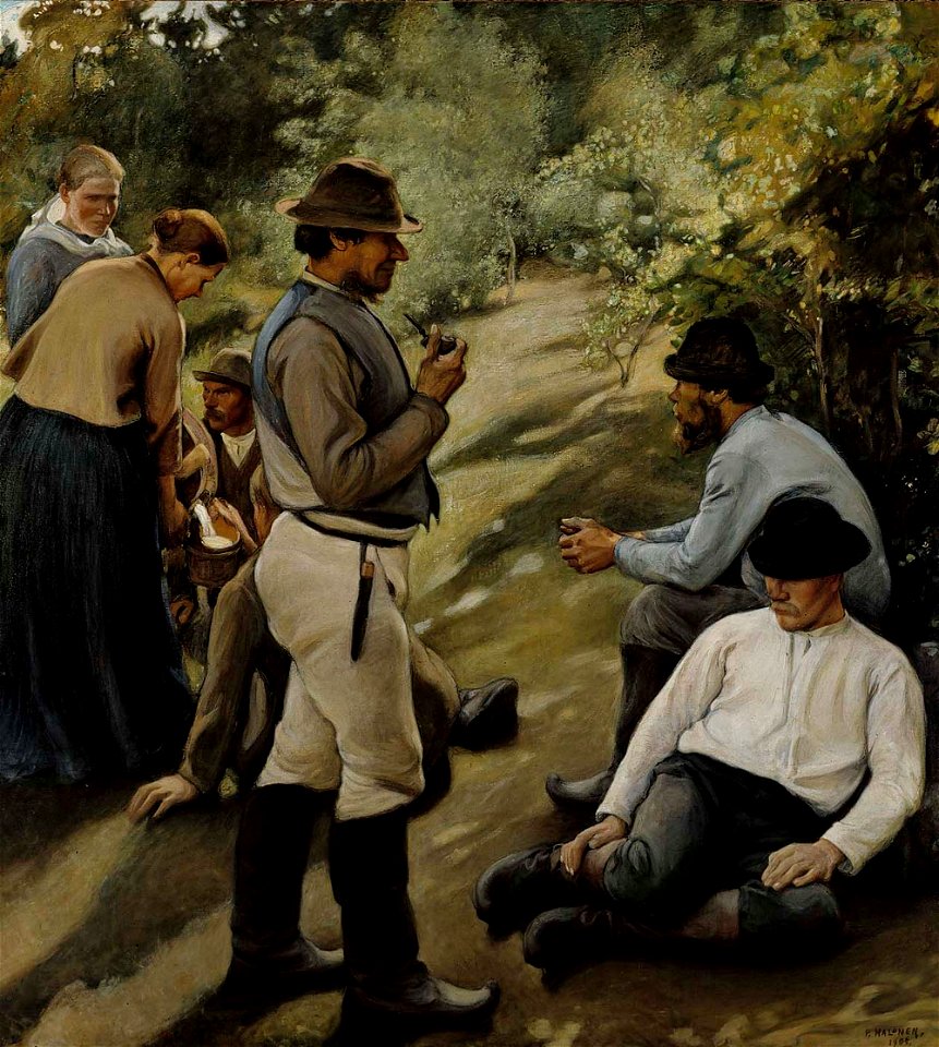 Pekka Halonen - Hour of Rest - A II 794 - Finnish National Gallery