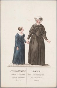 Pensionaire orpheline noble Soeur de la congrégation, objectnr A 16405
