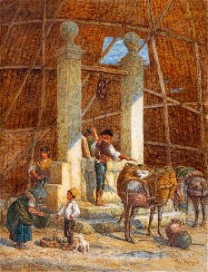 Percy Thomas Macquoid - Macquoid-38549 - A Spanish Market - 1905
