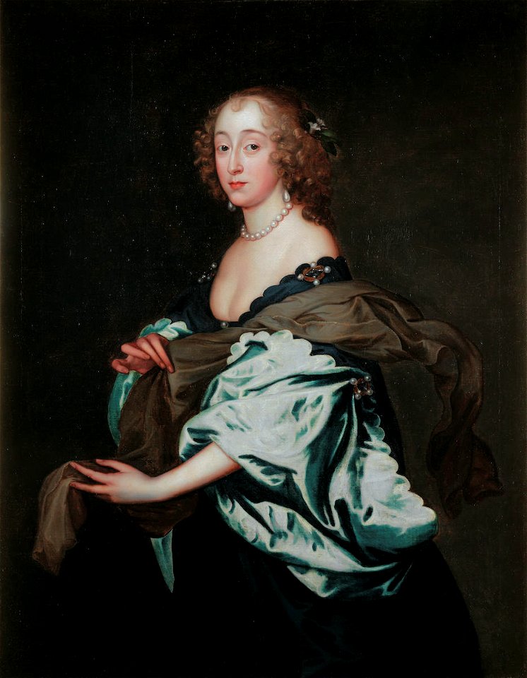 Penelope Herbert, née Naunton, by circle of Anthony van Dyck