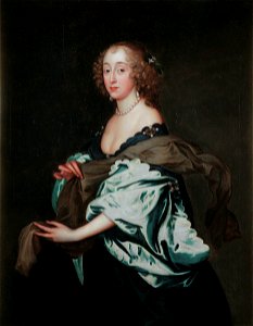 Penelope Herbert, née Naunton, by circle of Anthony van Dyck