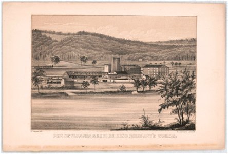 Pennsylvania & Lehigh Zinc Company's works - E. Valois lith. ; C. Currier's Lith. N.Y. LCCN2014645345
