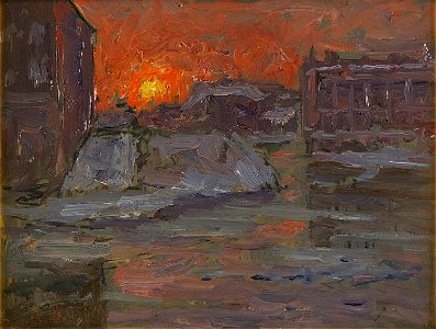 Per Ekström - Aftonrodnad över Stockholm